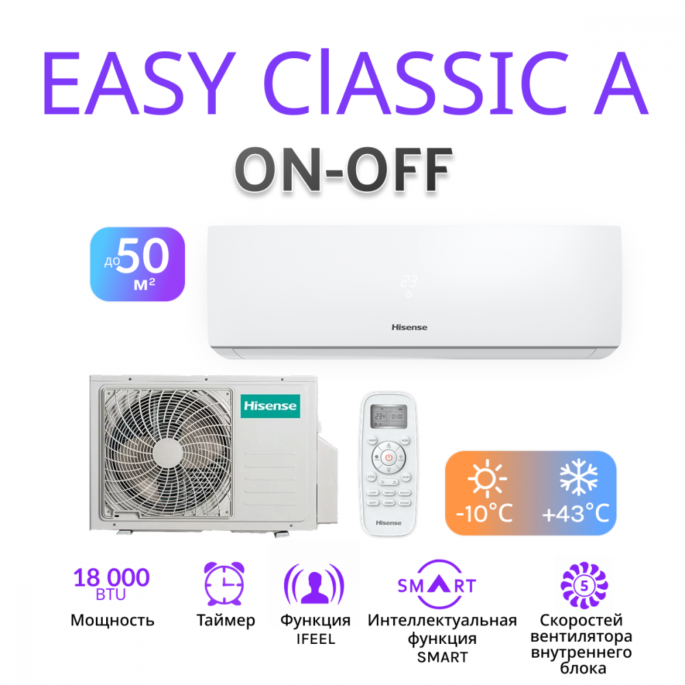 Hisense EASY Classic A AS-18HR4RMADJ00