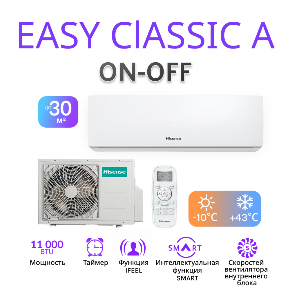 Hisense EASY Classic A AS-12HR4RYDDJ00