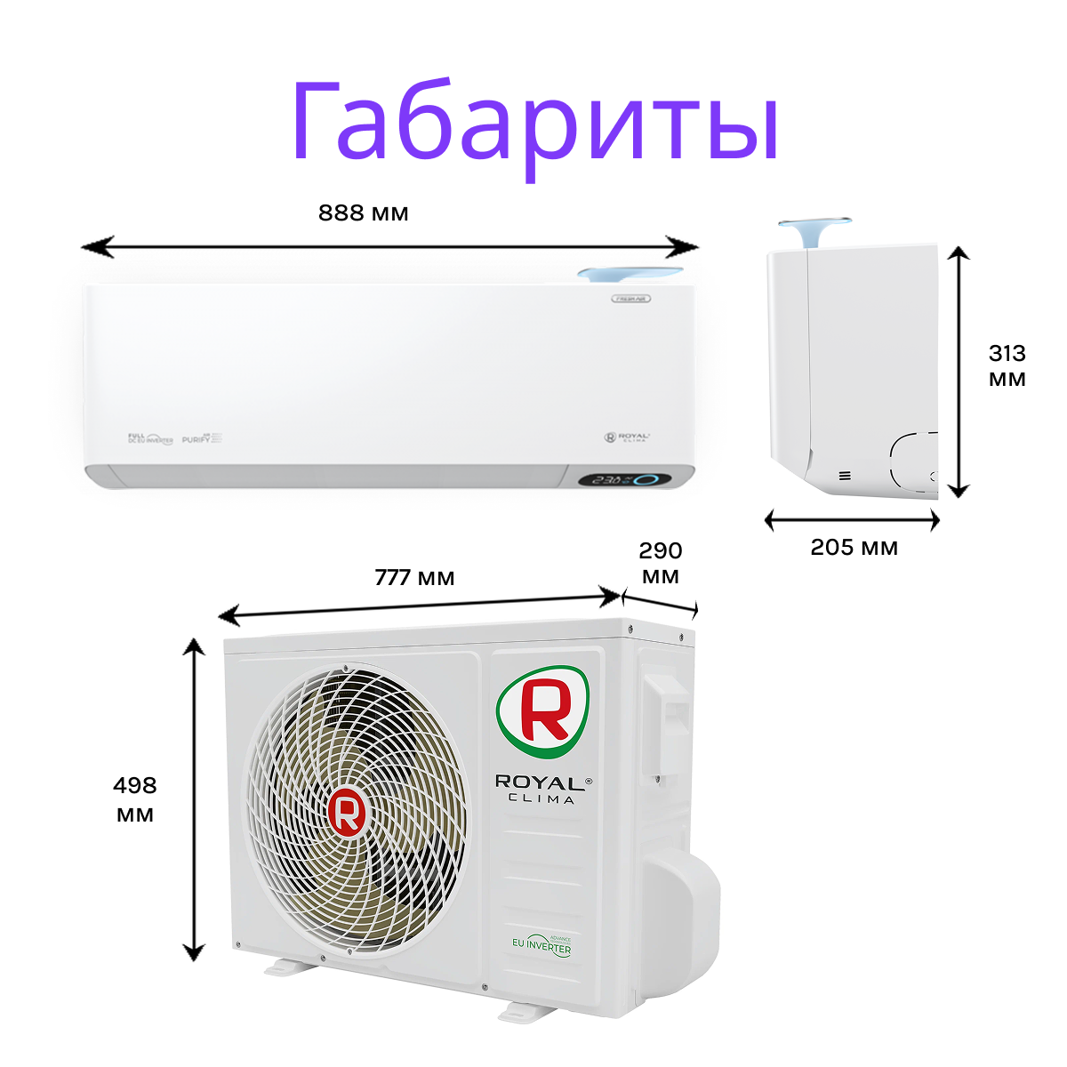 ROYAL CLIMA ROYAL FRESH STANDARD FULL DC EU Inverter RCI-RFS28HN
