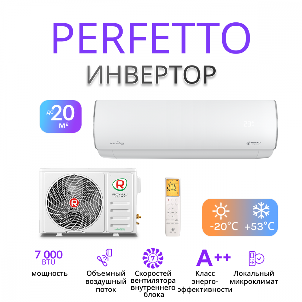 ROYAL CLIMA PERFETTO DC EU Inverter 2025 RCI-PFD24HN