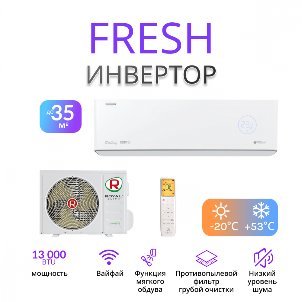 ROYAL CLIMA ROYAL FRESH FULL DC EU Inverter RCI-RF40HN
