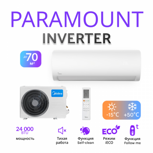 MIDEA PARAMOUNT INVERTER MSAG1-24N8D0-I/MSAG1-24N8D0-O