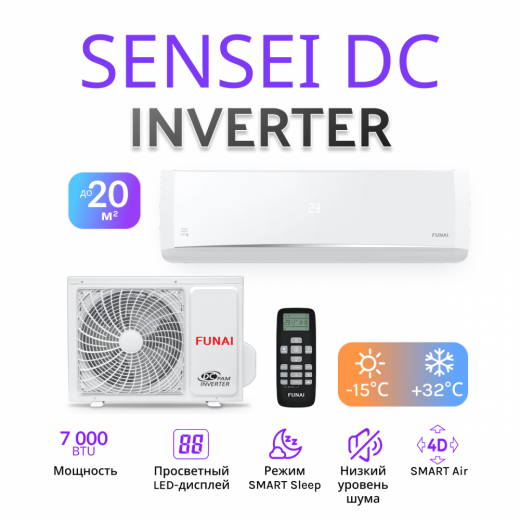 FUNAI SENSEI DC Inverter RAC-I-SN25HP.D04