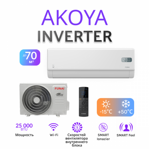FUNAI AKOYA Inverter RAC-I-AK75HP.D01