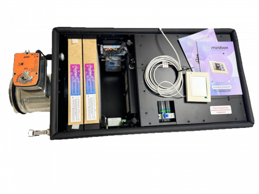 Вентиляционная установка с электрическим нагревом Minibox.Е-650.PREMIUM в комплекте фильтры G4+HEPA-11, Wi-Fi modul GTC Вентилятор EC (Швеция и Германия)