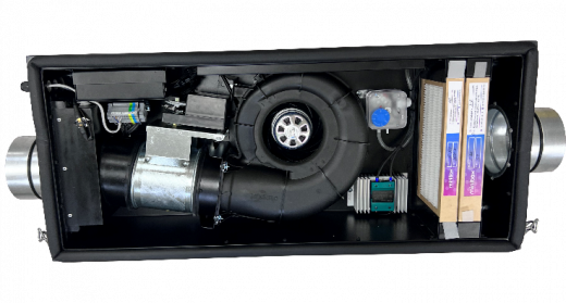 Вентиляционная установка с электрическим нагревом Minibox.E-300.PREMIUM Вентилятор EC EbmPapst (Германия)