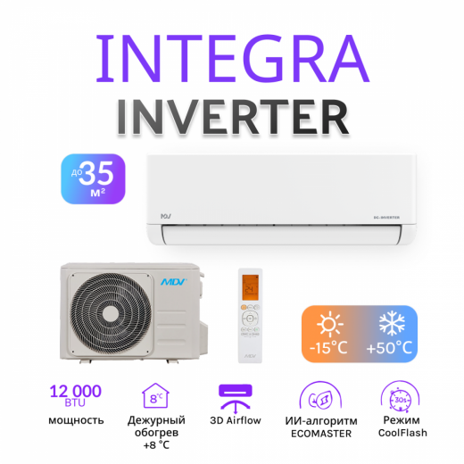 MDV INTEGRA INVERTER MDSI-12HRDN8 (WF) / MDOI-12HDN8