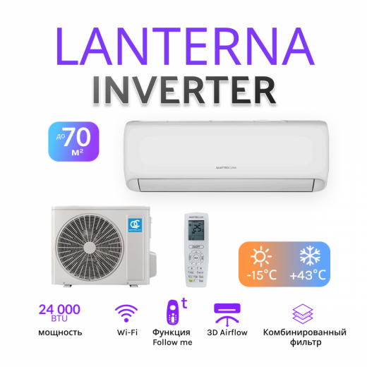 Quattroclima Lanterna 2025 QV-LA24WBE/QN-LA24WBE