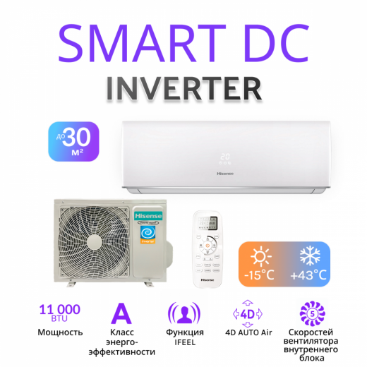 Hisense SMART DC Inverter AS-11UW4RYDDB02